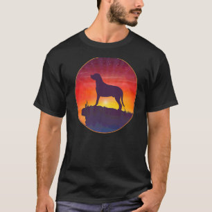 T-shirt Coucher de soleil du grand chien suisse de montagn