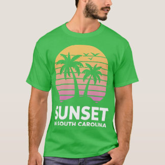 T-shirt coucher de soleil en Caroline du Sud