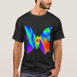 T-shirt Coucher de soleil papillon