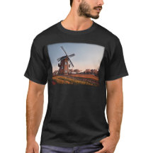 Coucher de soleil pour moulin à vent rustique et c