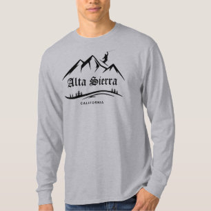 T-shirt Coucher de soleil Retro Alta Sierra
