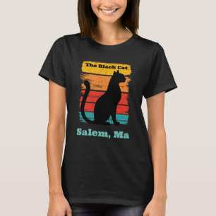 T-shirt Coucher De Soleil Rétro Le Chat Noir Salem MA