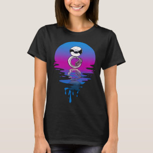 T-shirt Coucher de soleil rétro vintage Tuba