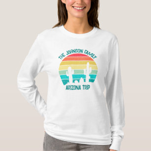 T-shirt Coucher de soleil sur cactus du désert personnalis