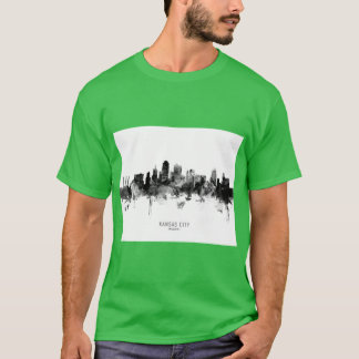 T-shirt Coucher de soleil sur la ville de Kansas City Miss