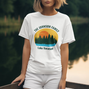 T-shirt Coucher de soleil sur le lac pour femmes personnal