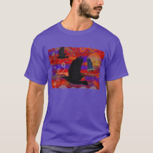 T-shirt Coucher de soleil sur le lac Wendouree Art aborigè