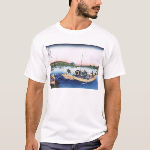 T-shirt Coucher de soleil sur le pont de Ryogoku