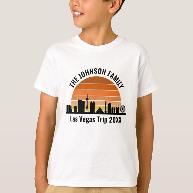 T-shirt Coucher de soleil sur le Strip de Las Vegas Vacanc (Devant)