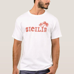 T-shirt Coucher de soleil sur l'île de la Sicile