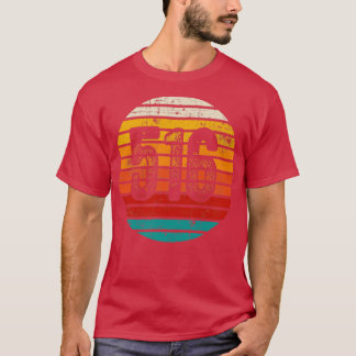 T-shirt Coucher de soleil Vintage 516 en détresse Code de 