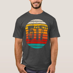 T-shirt Coucher de soleil Vintage 517 en détresse Code de
