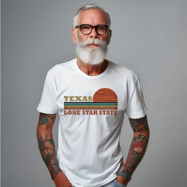 T-shirt Coucher de soleil vintage au Texas (Créateur téléchargé)