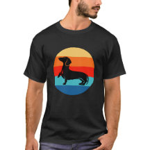 Coucher de soleil Vintage Dachshund