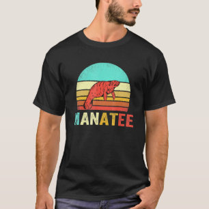 T-shirt Coucher de soleil vintage de chemise Manatee
