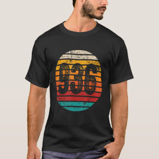 T-shirt Coucher de soleil Vintage en détresse 936 Code de 