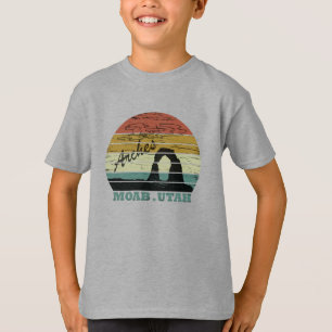 T-shirt Coucher de soleil vintage - Moab Utah - Parc natio