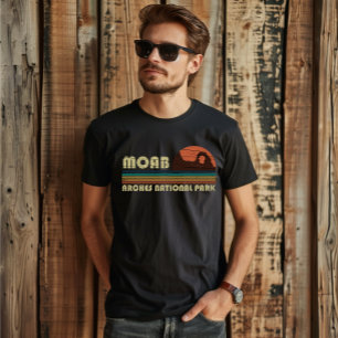 T-shirt Coucher de soleil vintage Moab Utah - Parc nationa