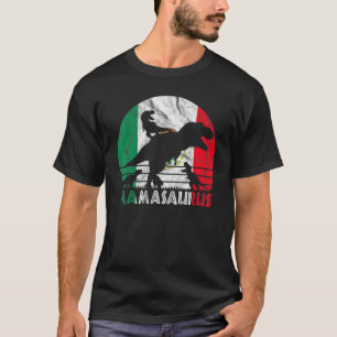 T-shirt Coucher de soleil vintage pour Mamasaurus rétro