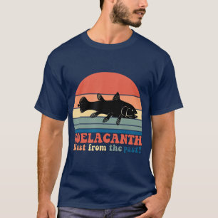 T-shirt Coucher de soleil vintage Retro Coelacanth