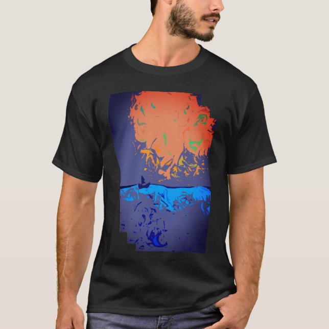 T-shirt Coucher du soleil (Devant)