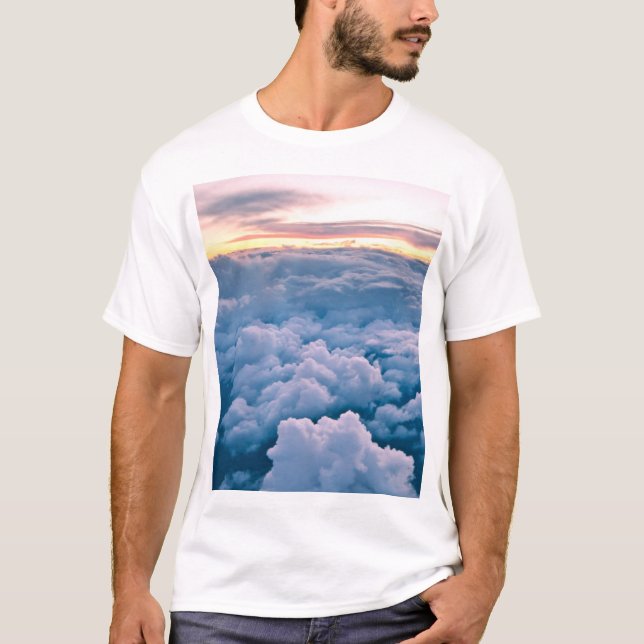 T-shirt Coucher du soleil aérien (Devant)