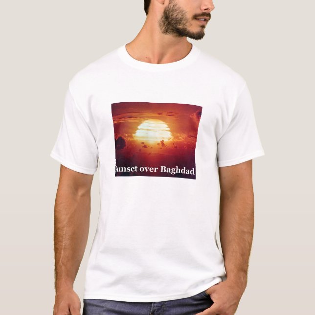 T-shirt Coucher du soleil au-dessus de Bagdad (Devant)