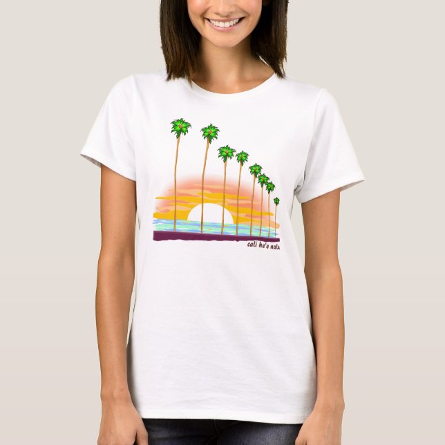 T-shirt Coucher du soleil de Cali (Devant)