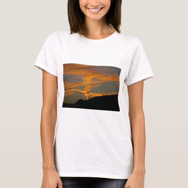 T-shirt Coucher du soleil de Chemtrail (Devant)
