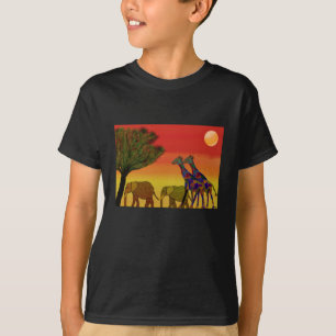 T-shirt Coucher du soleil de jungle