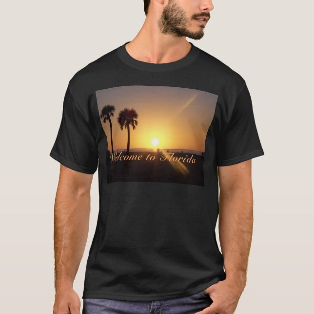 T-shirt Coucher du soleil de la Floride (Devant)