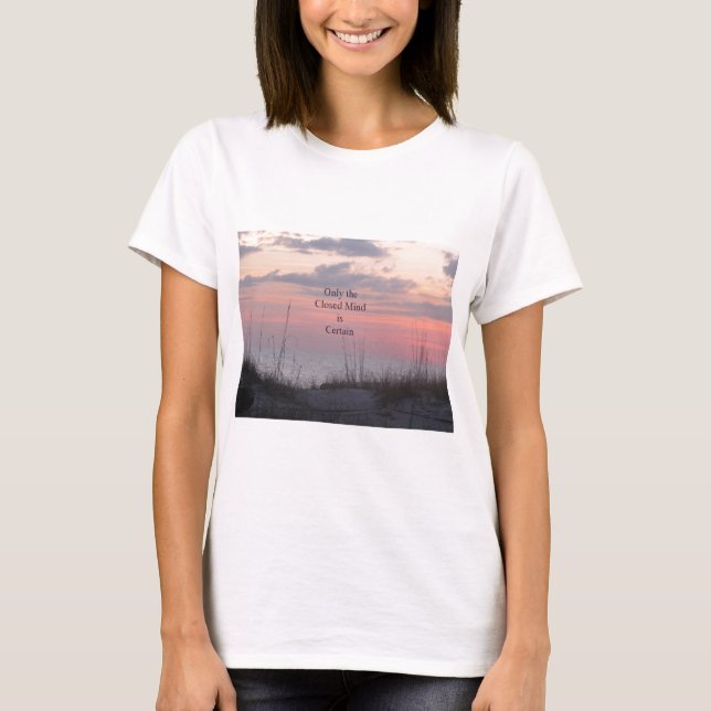 T-shirt Coucher du soleil d'esprit de doyen Spanley Quote (Devant)