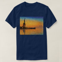 Coucher du soleil en île de liberté