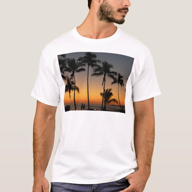 T-shirt Coucher du soleil hawaïen (Devant)