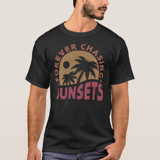 T-shirt Couchers de soleil à la recherche de tous (Devant)