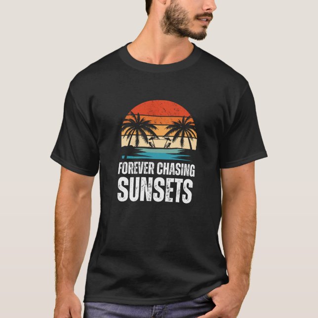 T-shirt Couchers de soleil à la recherche de tous (Devant)
