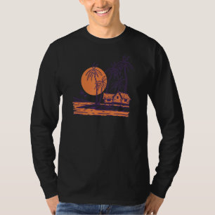 T-shirt Couchers De Soleil Tropiques Et Vagues Océaniques