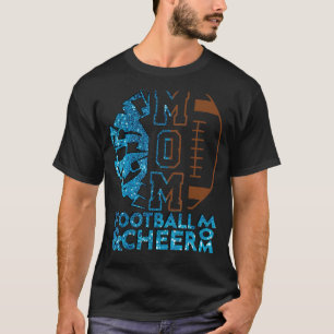 T-shirt Coucou De Football Cheerleader Maman Des Deux Bun 