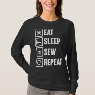 T-shirt Coudre Quilt Quilting Sewing Manger Sleep Sew Répé