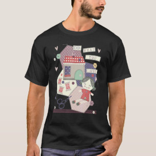 T-shirt Coudre Vintage Eau Seamstress Love Rag Poupée