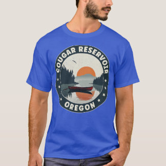 T-shirt Cougar Réservoir Oregon coucher de soleil
