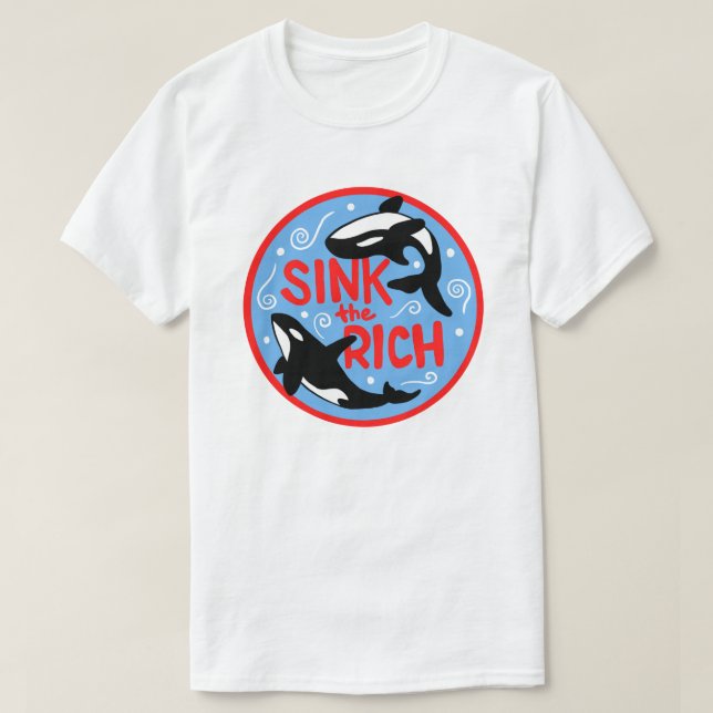 T-shirt Couler les riches (Design devant)