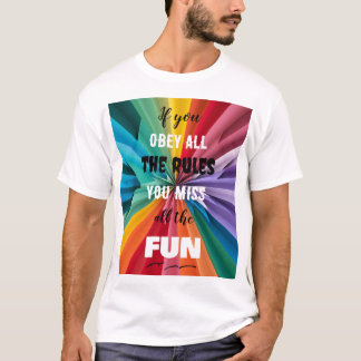 T-shirt couleur amusant