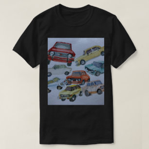 T-shirt couleur aquarelle Fiat 128