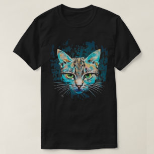 T-shirt couleur bleu chat