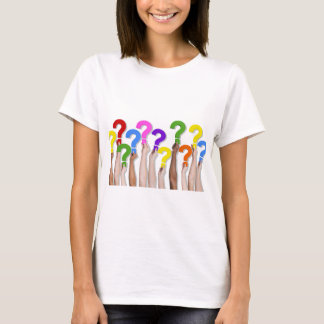 T-shirt Couleur bonjour ondulée du point d'interrogation g