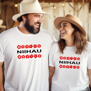 T-shirt Couleur claire des fleurs de Niihau Aloha