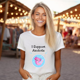 T-shirt Couleur claire pour Axolotls mou violet I