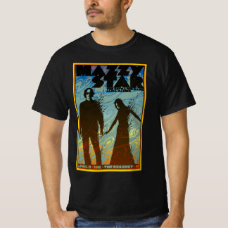 T-shirt couleur de la peinture étoilée