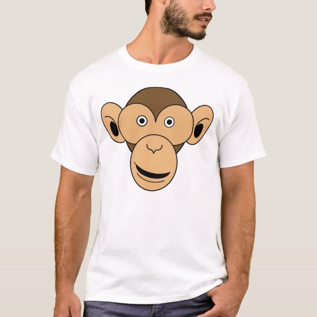 T-shirt Couleur de visage de singe (Devant)